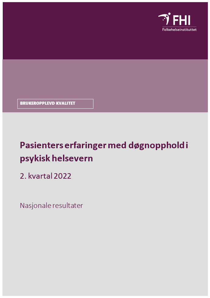 Pasienters Erfaringer Med Døgnopphold I Psykisk Helsevern 2. Kvartal ...