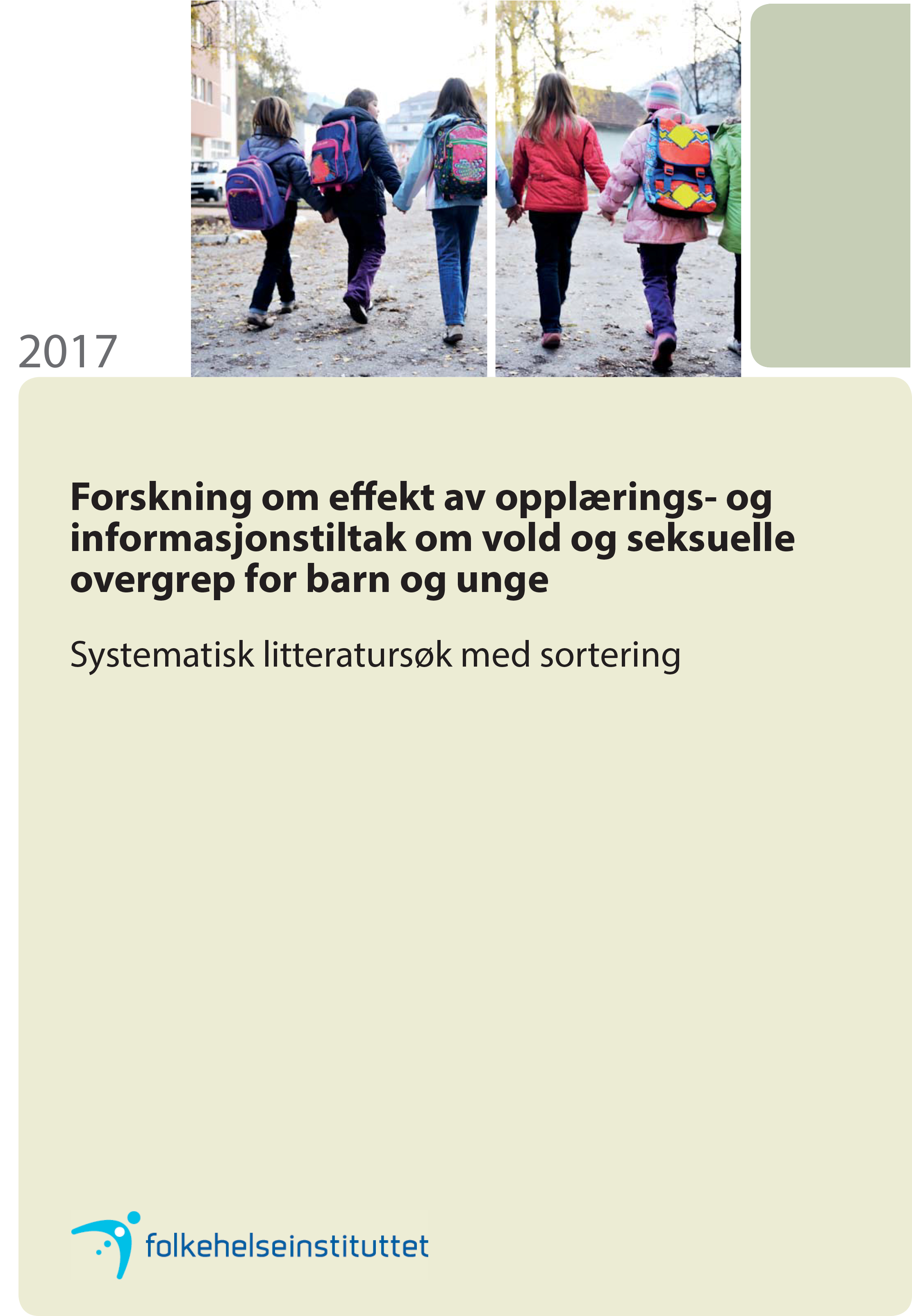 Forskning Om Effekt Av Opplærings- Og Informasjonstiltak Om Vold Og ...