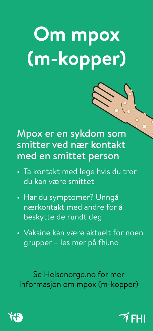 Informasjonsplakat for mpox