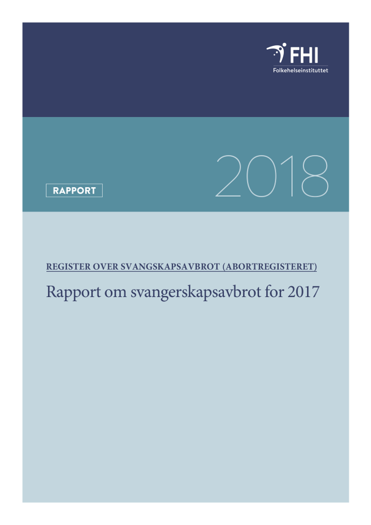 Dette er ein rapport om svangerskapsavbrot i 2017. 