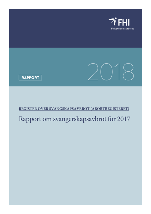 Dette er ein rapport om svangerskapsavbrot i 2017. 
