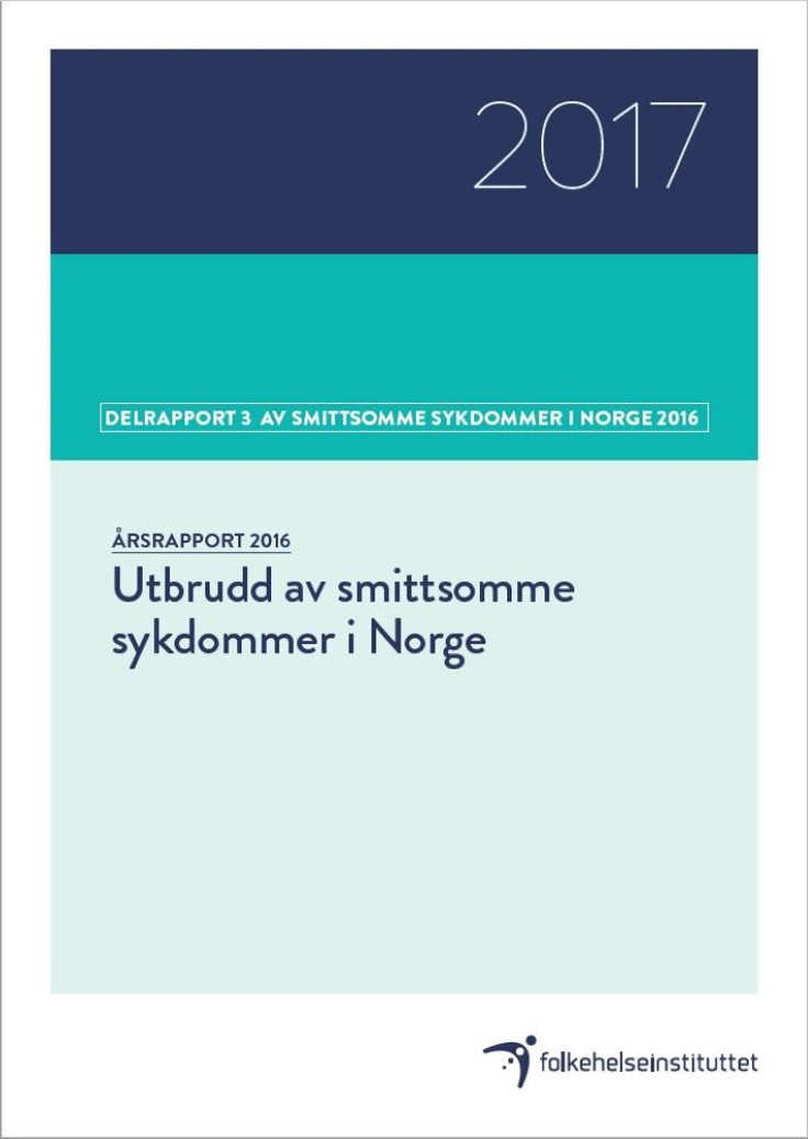 Forside utbrudd av smittsomme sykdommer i Norge. Årsrapport 2016.JPG